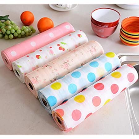 1 Roll – Kitchen Polka Foamic Sheet (45x150cm) (random Design)