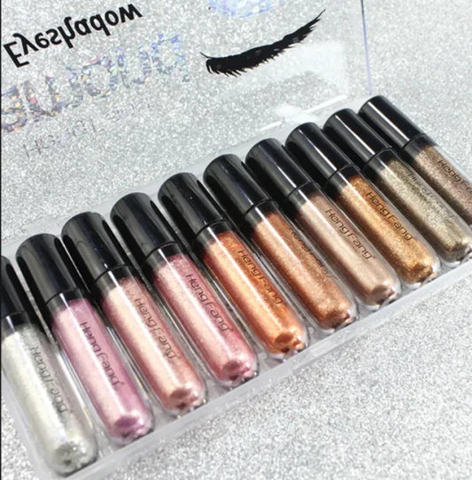 (pack Of 10) Heng Fang Shine Diamond Glitter Eyeshadow