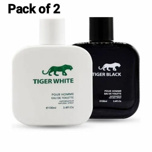 Pack Of 2 Cosmo Designs Tiger Black & White Perfumes